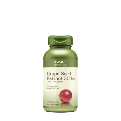 GNC Herbal Plus Grape Seed Extract 300mg Supplement 100 Servings
