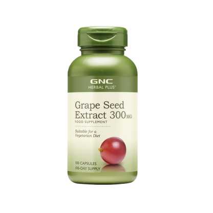GNC Herbal Plus Grape Seed Extract 300mg Supplement 100 Servings